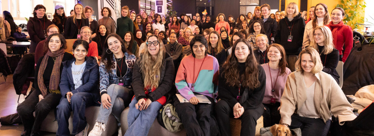 Women at a coding school